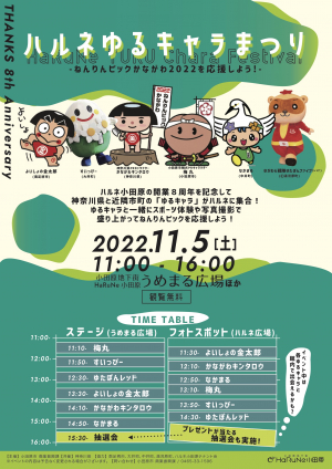 【ハルネゆるキャラまつり ~ねんりんピックかながわ2022を応援しよう!~】